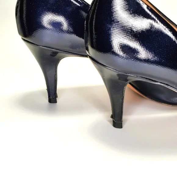 Antonio Melani Fallon Shoes Black Leather Heels Size 10 - Picture 11 of 14